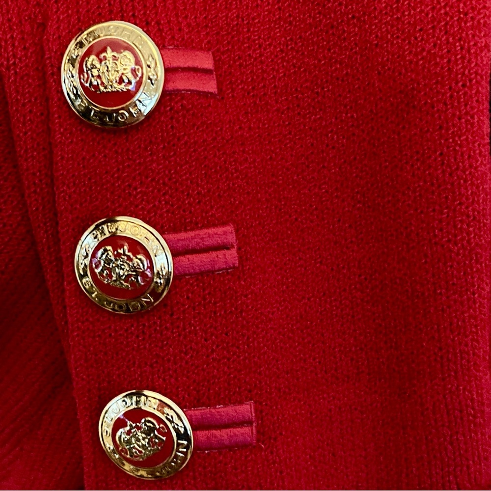 Vintage St. John Collection by Marie Gray Women's Red Blazer & Skirt Set Sz 6 - Picture 5 of 8